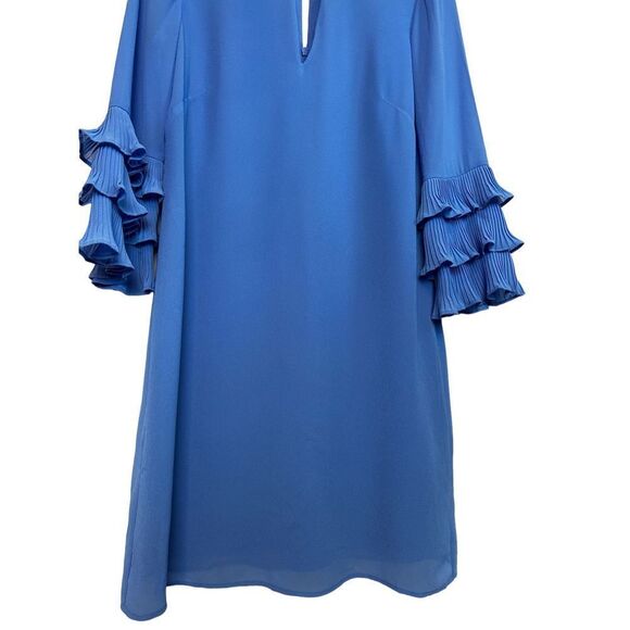 Vince Camuto Women's Pleated Sleeve Float Shift Dress *NOTE DEFECT in pic - SZ 4 - Picture 6 of 14